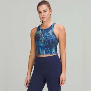 Lululemon Invigorate Training Tank Top in Shapeshifter Flux Blue Multi - Size 8